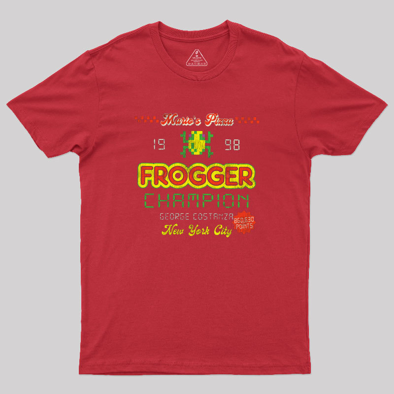 Frogger Champion Christmas Geek T-Shirt