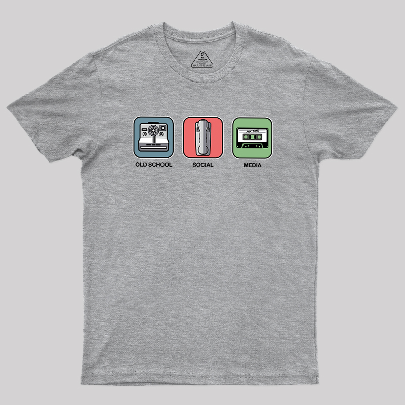 Old School Social Media Geek T-Shirt