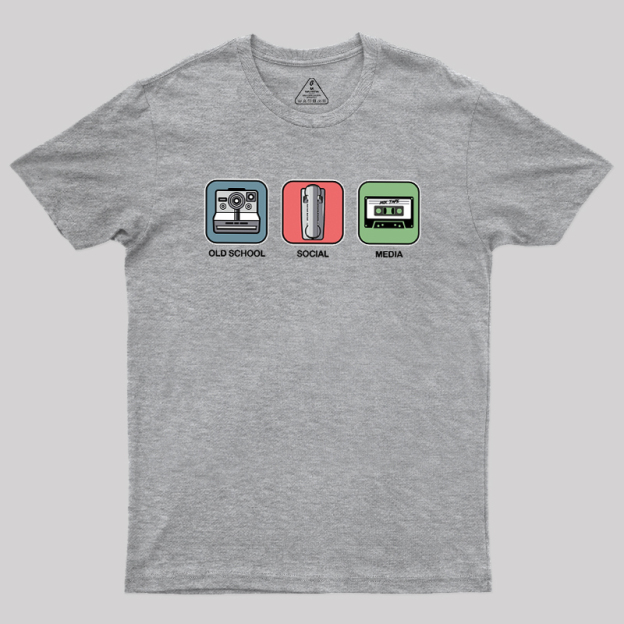 Old School Social Media Geek T-Shirt