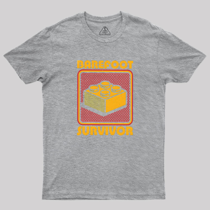 Foot Brick Survivor Geek T-Shirt