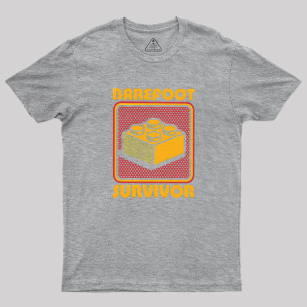 Foot Brick Survivor Geek T-Shirt