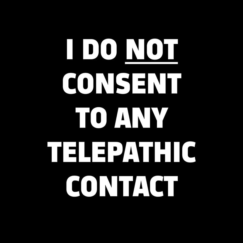 No Telepathy Geek T-Shirt