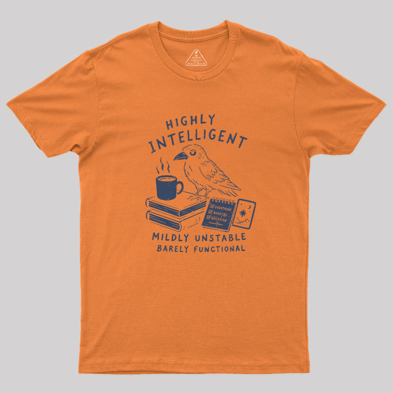 The Overthinking Crow Geek T-Shirt