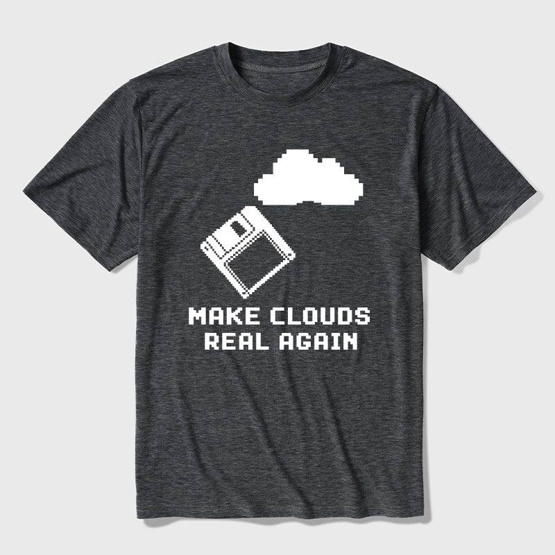 Make Cloud Real Again Ultra Soft Heather Tees