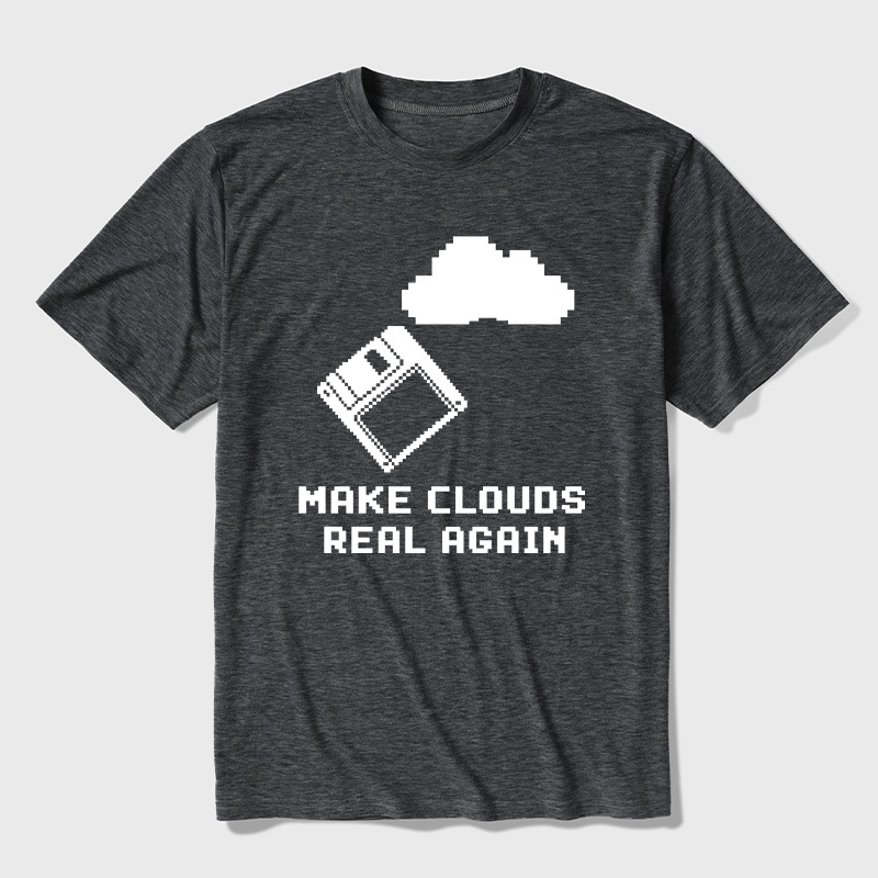 Make Cloud Real Again Ultra Soft Heather Tees