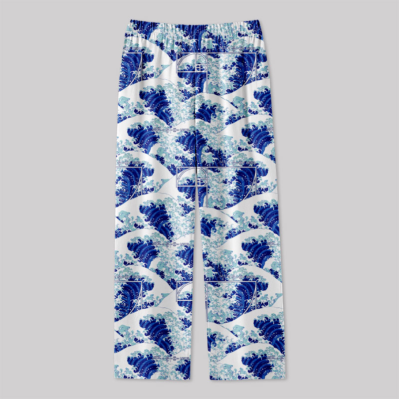 Fibonacci Waves Geek Loungewear Pants