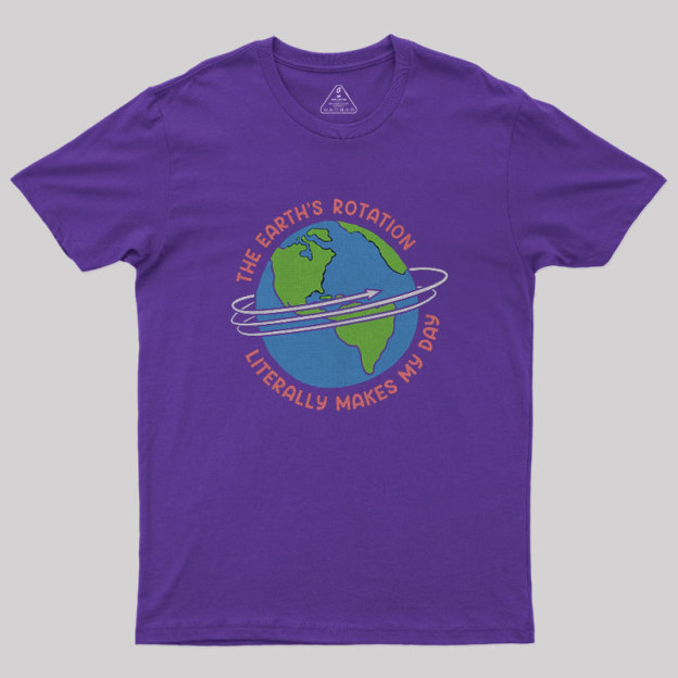 The Earth’S Rotation Literally Makes My Day Geek T-Shirt
