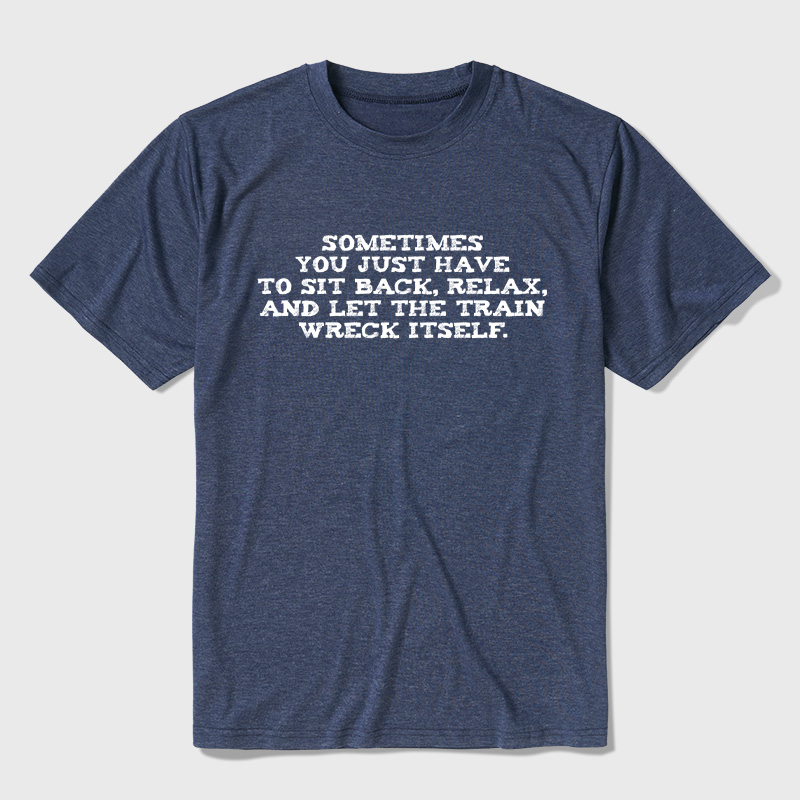 Let The Train Wreck Itself Ultra Soft Heather Tee