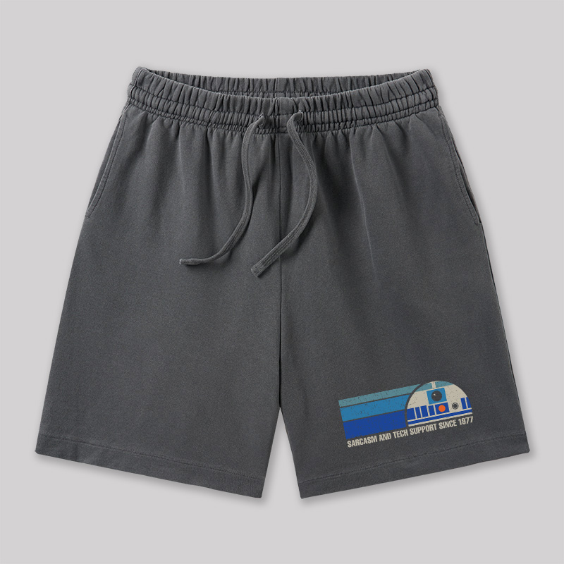 Providing Sarcasm and Tech Support Since 1977 Geeky Washed Shorts