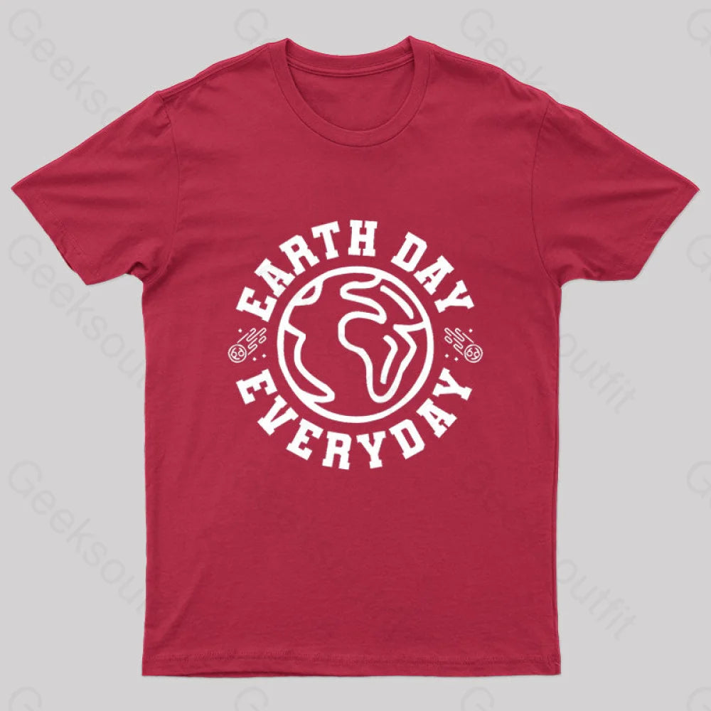 Earth Day Everyday T-Shirt Red / S