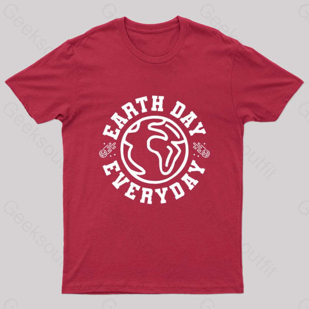 Earth Day Everyday T-Shirt Red / S