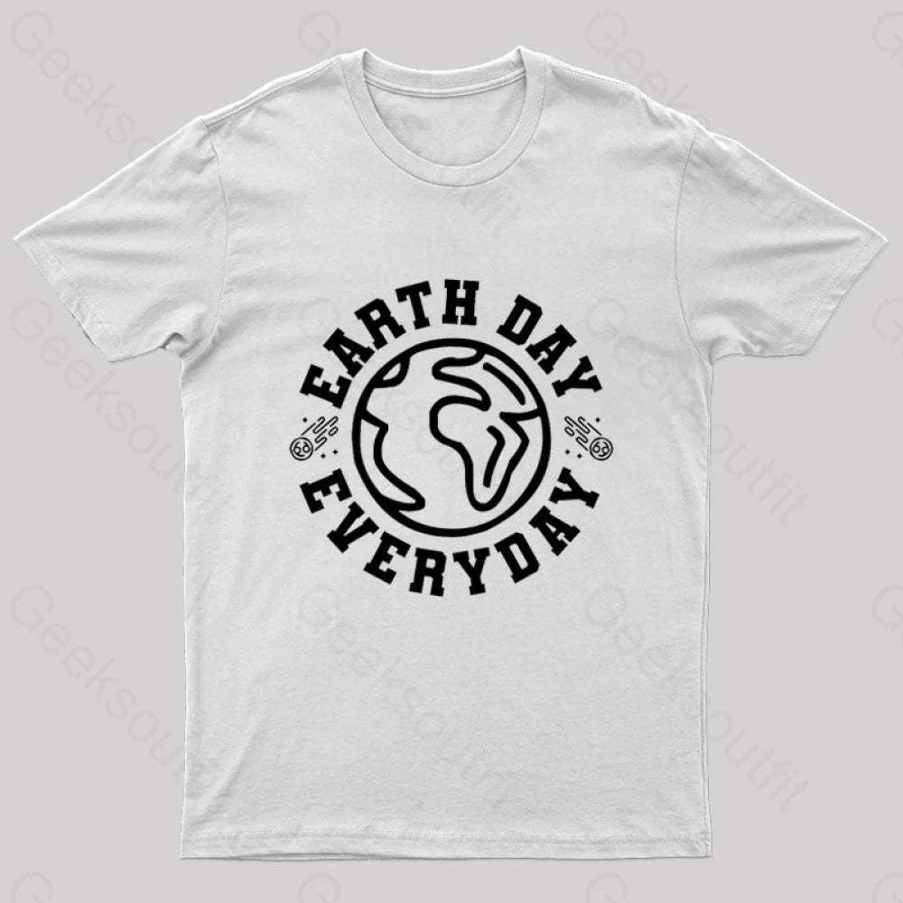 Earth Day Everyday T-Shirt White / S