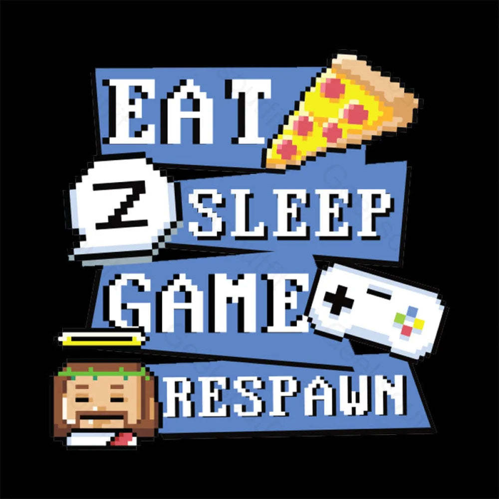 Eats Sleep Game Respawn Geek T-Shirt