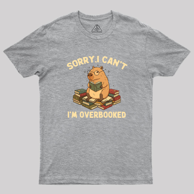 Overbooked Capybara Geek T-Shirt