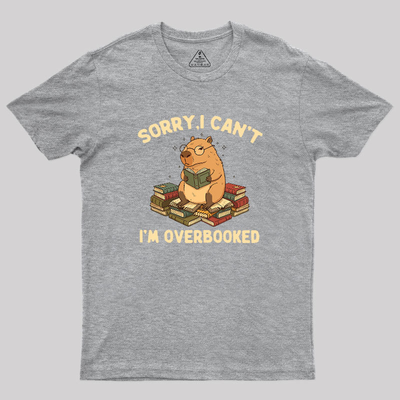 Overbooked Capybara Geek T-Shirt