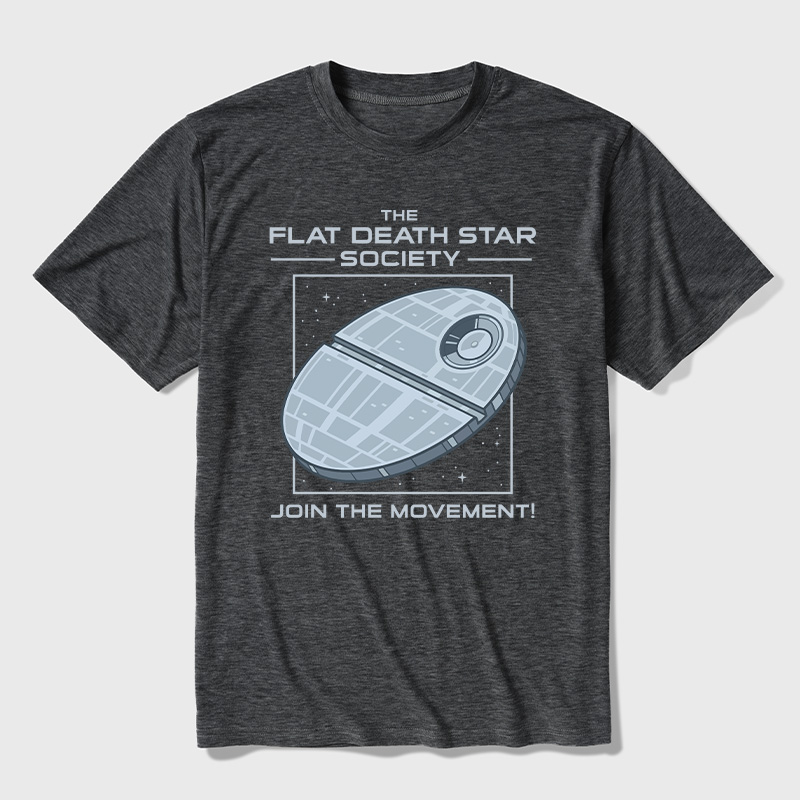 The Flat Death Star Society Ultra Soft Heather Tee