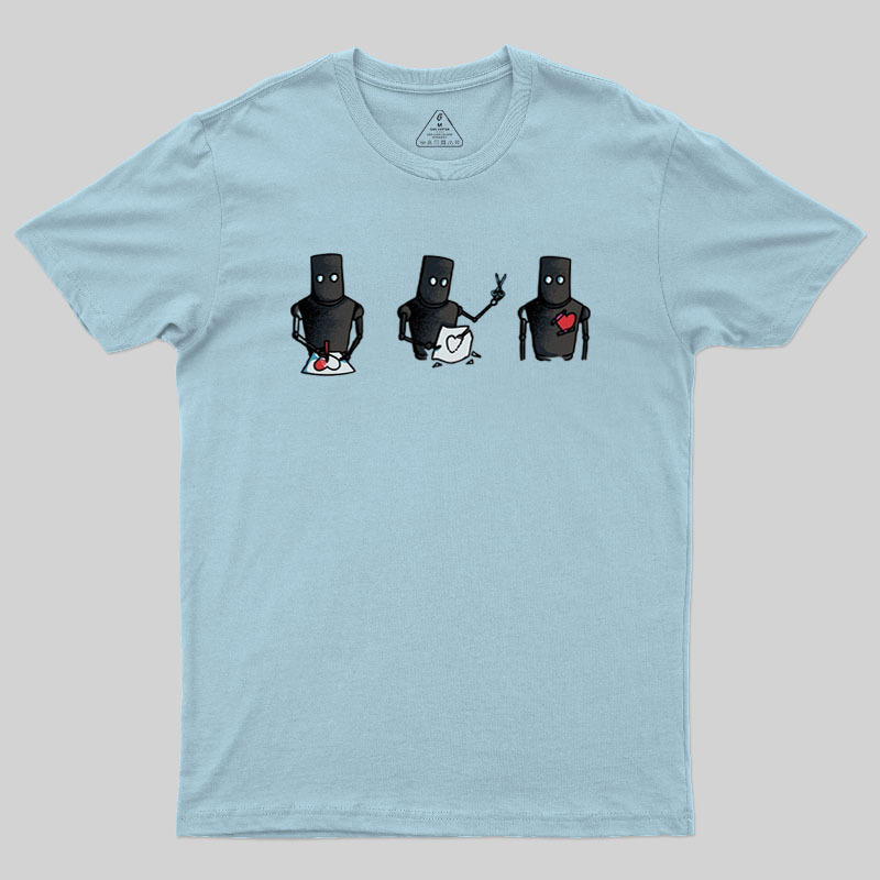 Robot Heart Geek T-Shirt