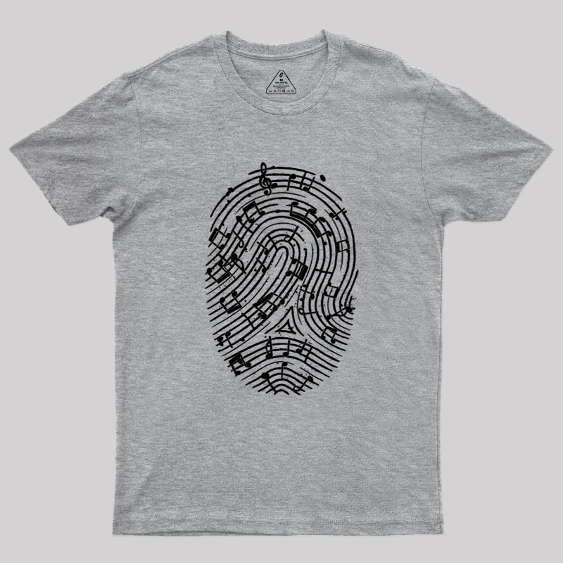 Musical Fingerprint Geek T-Shirt