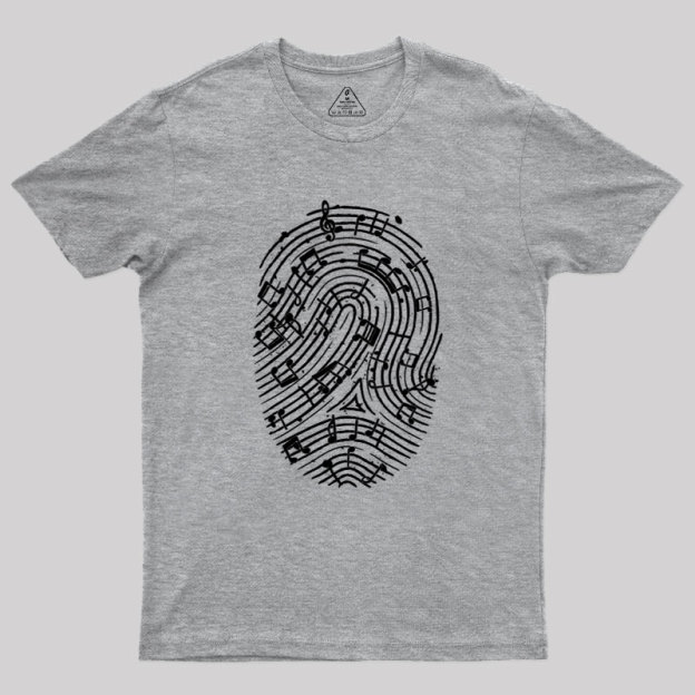 Musical Fingerprint Geek T-Shirt