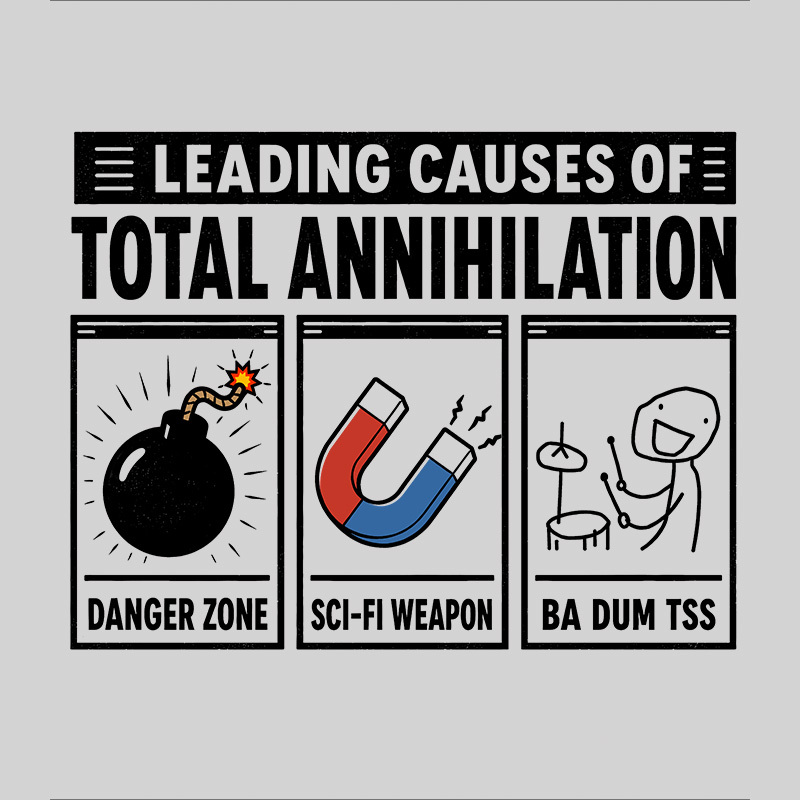Leading Causes Of Total Annihilation Geek T-Shirt