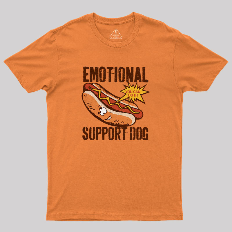 Emotinal Support Dog Geek T-Shirt