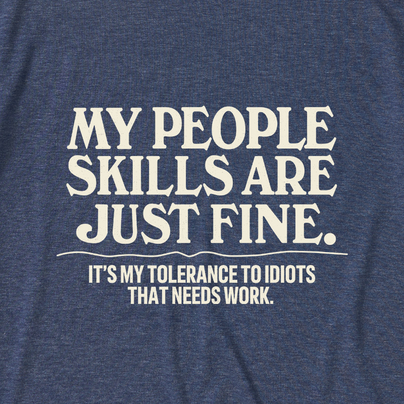 People Skills Fine Edition Ultra Soft Heather Tees