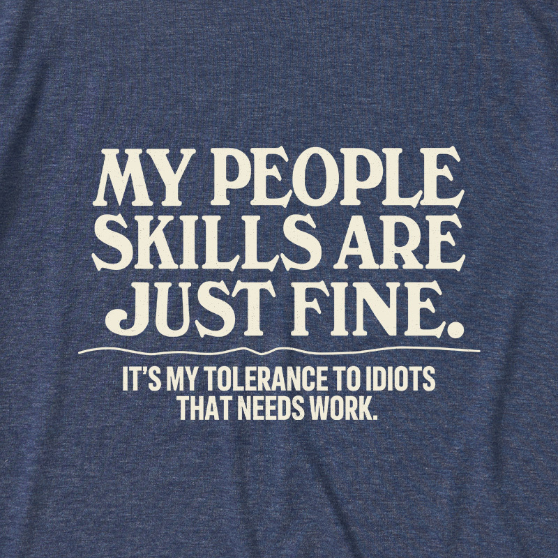 People Skills Fine Edition Ultra Soft Heather Tees
