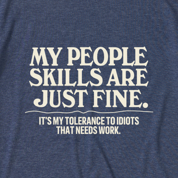 People Skills Fine Edition Ultra Soft Heather Tees