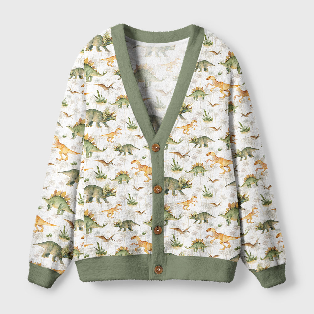 Geeksoutfit Ancient Dinosaurs Geek Ugly Cardigan Sweaters  for Sale