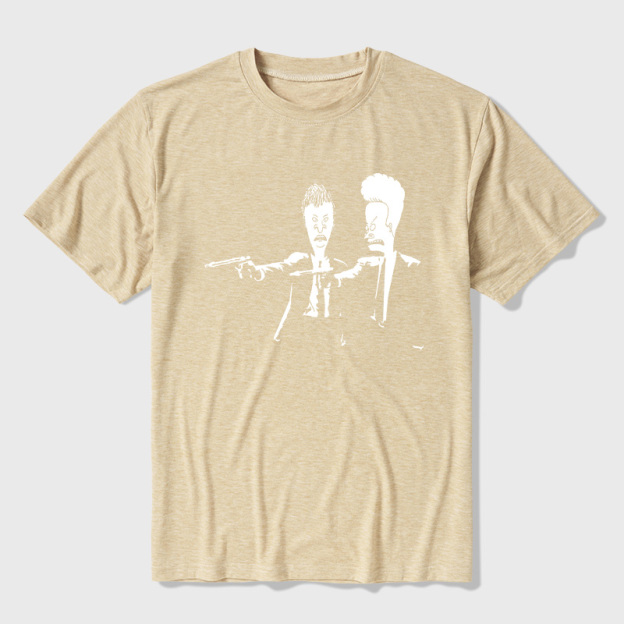 Beavis And Butthead Pulp Fiction Ultra Soft Heather Tees
