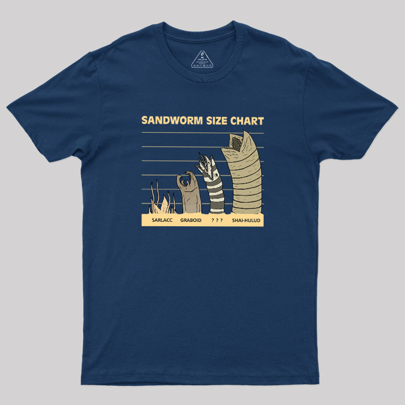 Sandworm Size Chart Geek T-Shirt