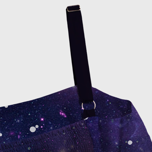 Beautiful Nebula Outer Space Geek Tiered Cami Maxi Dress