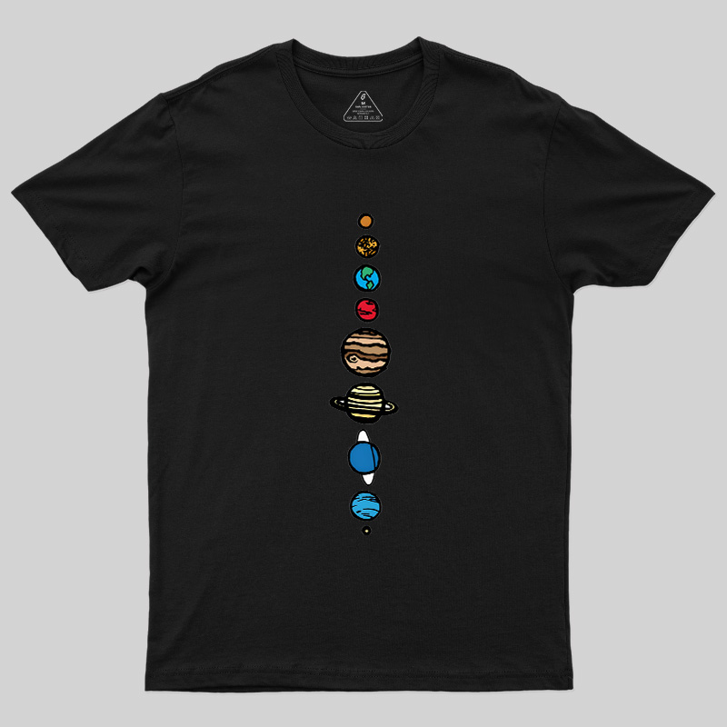 Space Nerd Planets Geek T-Shirt