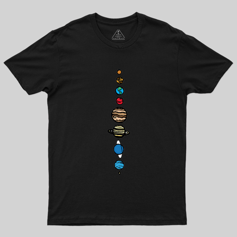 Space Nerd Planets Geek T-Shirt