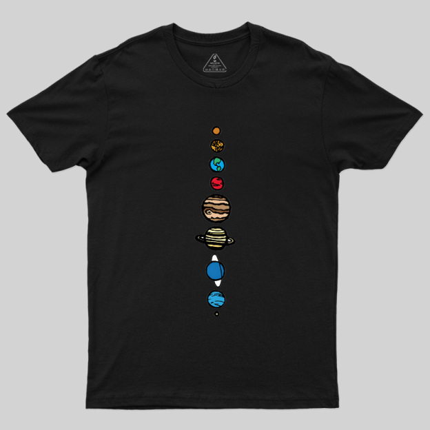 Space Nerd Planets Geek T-Shirt