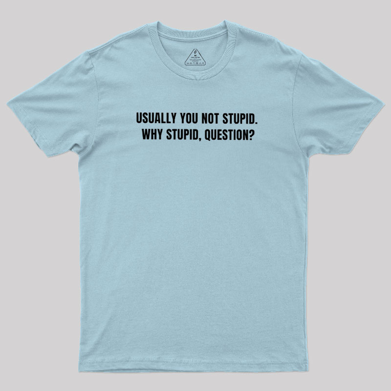 Why Stupid Geek T-Shirt