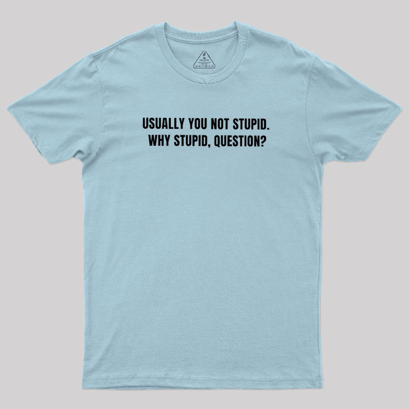 Why Stupid Geek T-Shirt