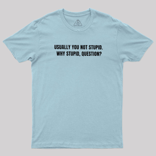 Why Stupid Geek T-Shirt