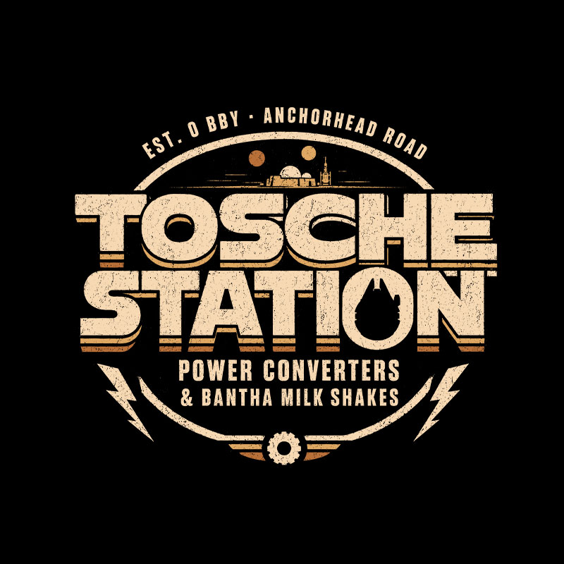 Power Converters And Bantha Milk Shakes Geek T-Shirt