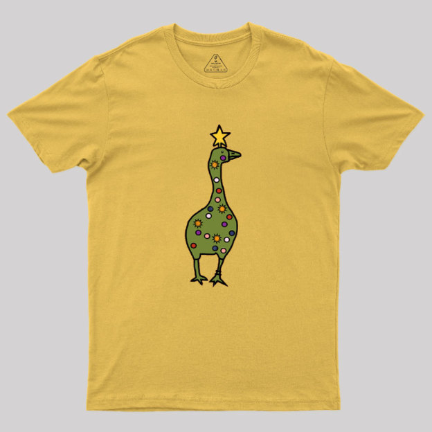 Silly Goose Christmas Tree Geek T-Shirt