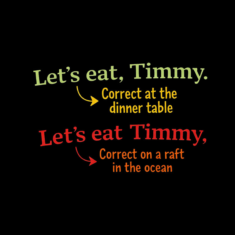 Punctuation Changes Everything Geek T-Shirt