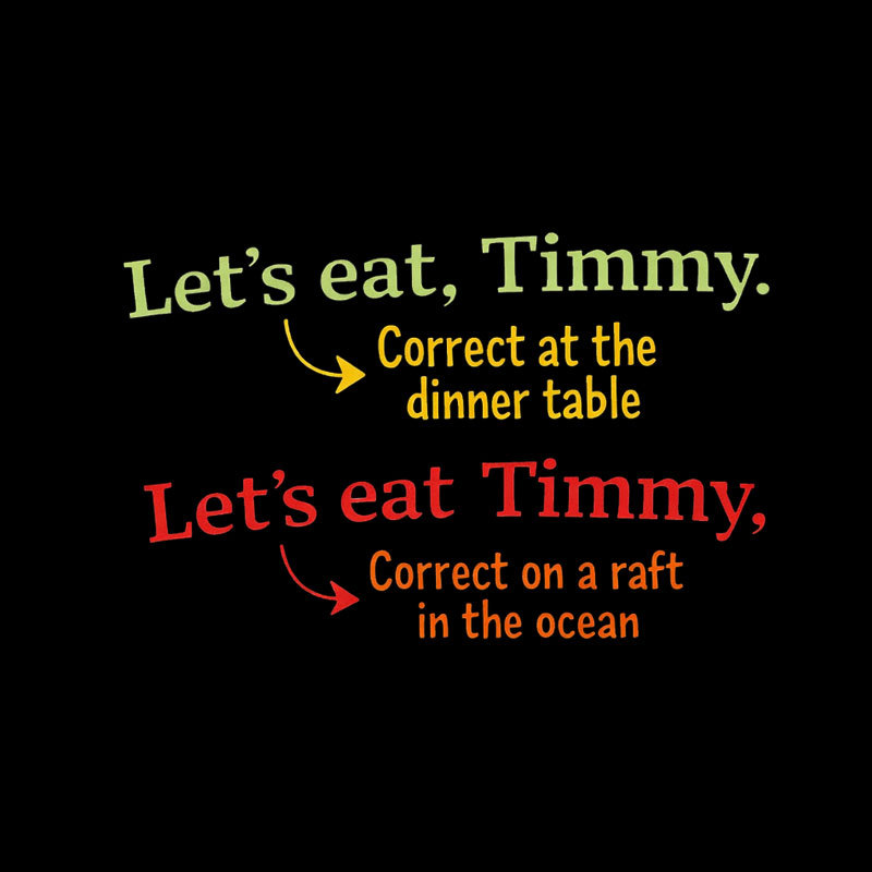 Punctuation Changes Everything Geek T-Shirt