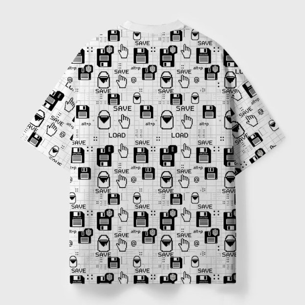 Alt To Save Geek Eco Oversized Graphic Tees