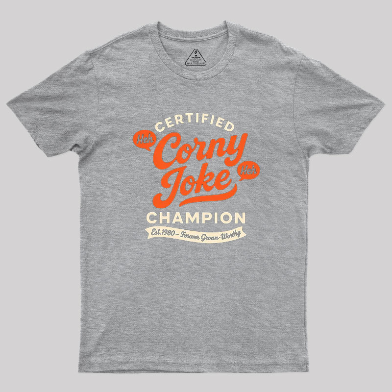 Retro Certified Corny Joke Geek T-Shirt