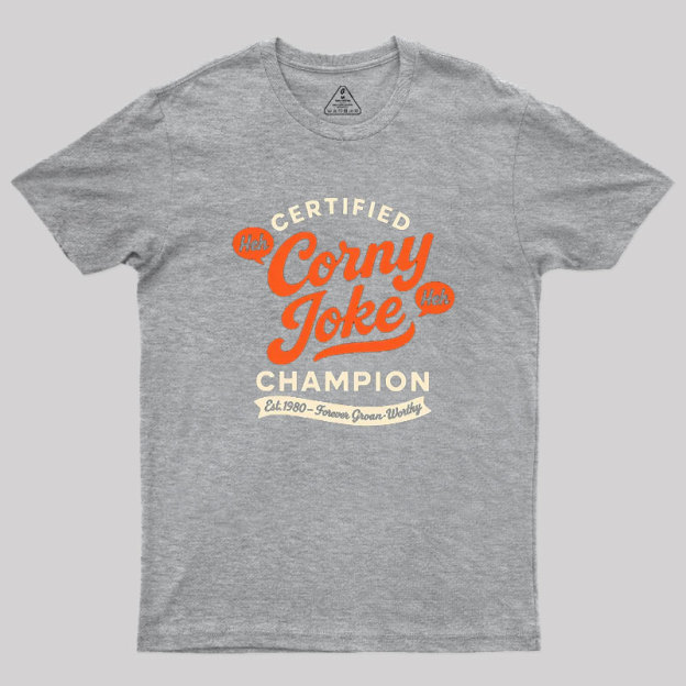 Retro Certified Corny Joke Geek T-Shirt
