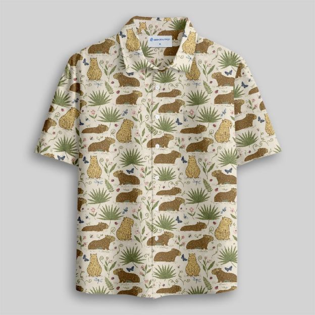 Tropical Leisure Button Up Pocket Shirt