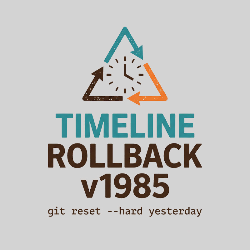Timeline Rollback V1985 Geek T-Shirt