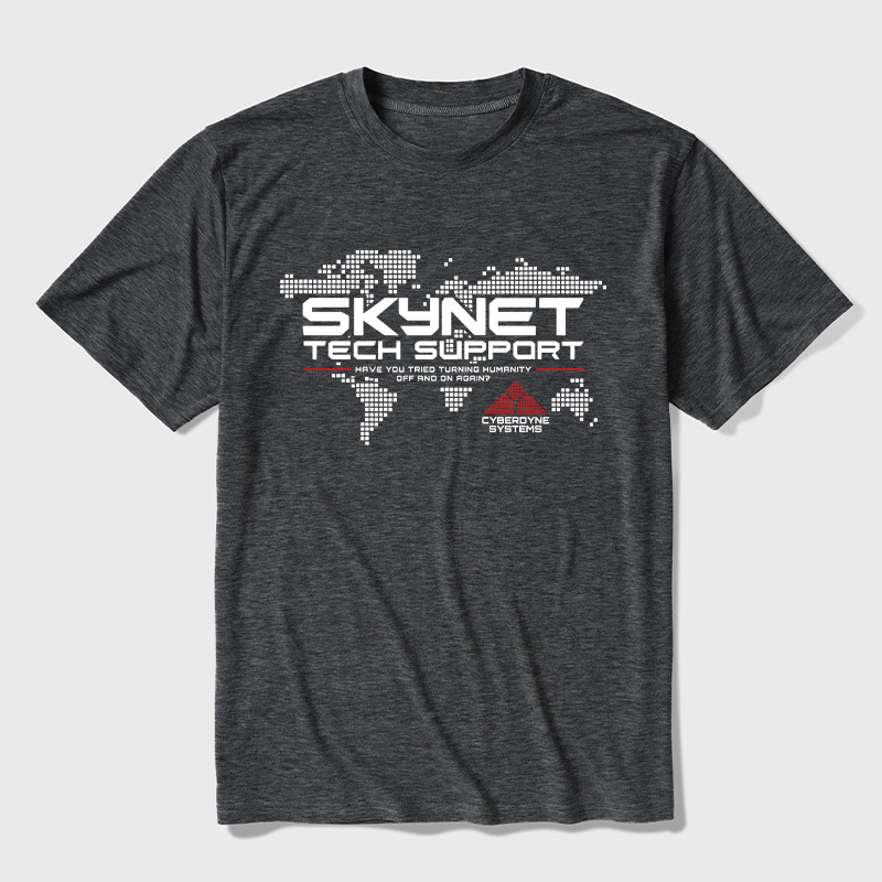 Skynet Tech Support Ultra Soft Heather Tee