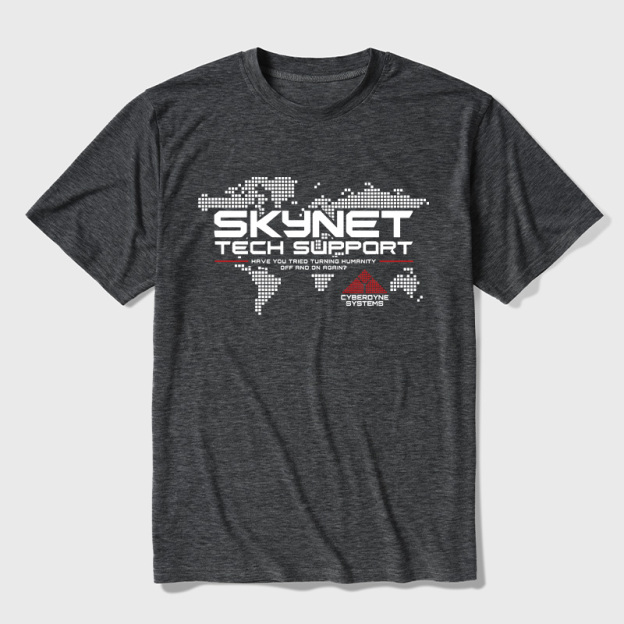 Skynet Tech Support Ultra Soft Heather Tee