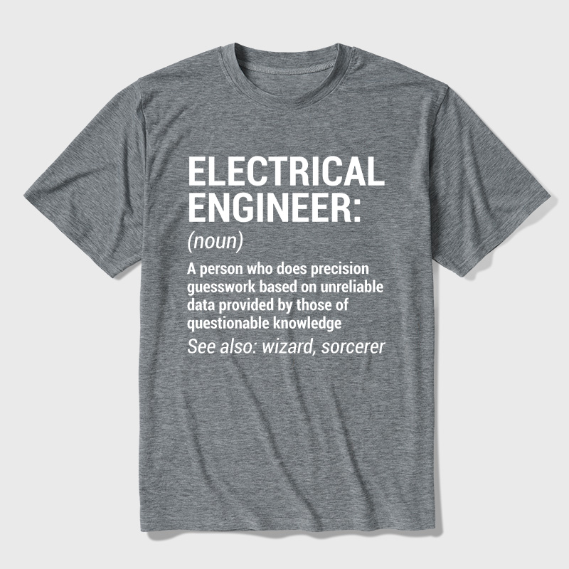 Funny Electrical Engineer Ultra Soft Heather Tee